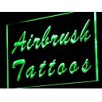 J118 Airbrush Tattoos Shop-Display-Neonlicht-Zeichen