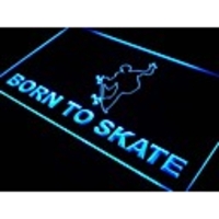 j375 Born to Skate Skateboard-Geschäft,  Neonlicht-Zeichen