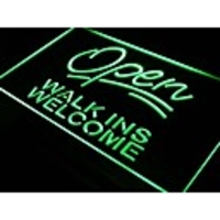 j398-Weg Ins Offene Willkommen Barber Shop NEU helles Zeichen