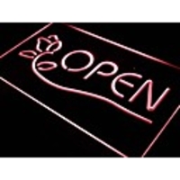 J399 Offen Blume Display-Shop Cafe Neonlicht-Zeichen