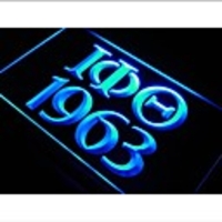 j594 griechischen Wörter IOTA PHI THETA 1.963 Neonlicht-Zeichen