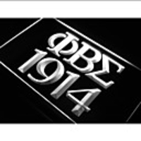 j597 griechischen Wörter PHI BETA SIGMA 1914 griechische Wörter Neonlicht-Zeichen