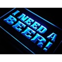 J621 I Need A Beer Bar Pub Club-Neonlicht-Zeichen