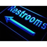 J685 Toilette WC Pfeil Cafe Bar Neonlicht-Zeichen