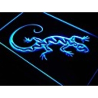 j693 Gecko Lizard Anzeigefenster Neonlicht-Zeichen