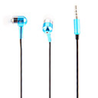J903 3, 5 mm Stilvolle Zipper In-Ear-Kopfhörer mit Mikrofon (blau)