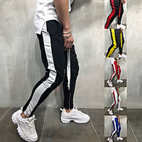 JACK CORDEE Herren Jogginghose Jogger Joggerhose Trainingshose Sport Natur Sportbekleidung Unten Seitenstreifen Kordelzug Knöchelreißverschluss Laufen Aktives Training Joggen Traning / Atmungsaktiv Lightinthebox