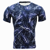 JACK CORDEE Herren Kurzarm Kompressionsshirt Laufshirt Funktionsunterhemd T-Shirt Sportlich Sommer Rasche Trocknung Atmungsaktiv Weich Laufen Aktives Training Joggen Sportbekleidung camuflaje Wei Lightinthebox