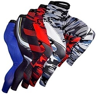 JACK CORDEE Herren Laufhose Lang Kompressionshose Funktionsunterhemd Sportlich Unten Muster Elasthan Winter Fitness Fitnesstraining Aufführung Laufen Traning Rasche Trocknung Atmungsaktiv Weich Sport Lightinthebox