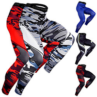 JACK CORDEE Herren Sportwäsche Laufhose Lang Strumpfhosen / Lange Radhose Gamaschen Elastan Winter Fitness Fitnesstraining Basketball Laufen Rasche Trocknung Sport Schwarz / Rrot Weiß Schwarz Rote Lightinthebox