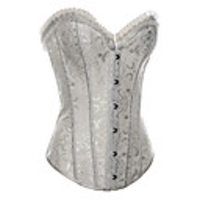 Jacquard-Baumwolle vor busk Schließung Stahl Boning Korsett Shapewear mit T-Riemen (weitere Farben)