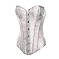 Jacquard Cotton Strapless Lace-Up Feminine Hochzeit Braut Korsett / Shapewear