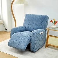 Jacquard-Liegestuhl-Überzüge,  Lazyboy-Bezüge,  Couch-Stuhl-Bezüge,  4-teiliges Set,  rutschfest,  mit Aufbewahrungstaschen,  Möbelschutz für Wohnzimmer