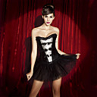 Jacquard und Satin Side Reißverschluss Coreset Shapewear mit Feder