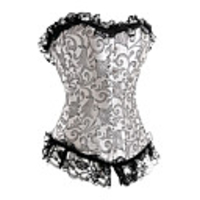 Jacquard vorne Busk Schließung Korsett Shapewear