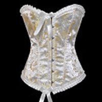 Jacquard vorne Busk Schließung Korsett Shapewear mit Bogen