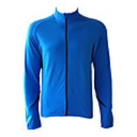 JAGGAD - Radfahren Fleece Long Sleeve Blau Schwarz Fahrrad / Bike Jersey