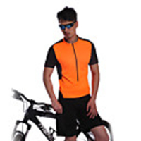 JAGGAD - Radfahren Polyester Spandex Kurzarm Orange Fahrrad / Fahrrad-Hemd