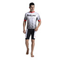 JAGGAD - Radfahren Polyester Spandex Schwarz Kurzarm Shorts Anzug