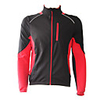 JAGGAD - Radfahren Windproof Fleece Long Sleeve Red Black Fahrrad / Bike Jersey