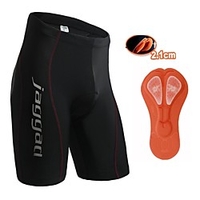 Jaggad Damen Herren Gepolsterte Fahrradshorts Sommer Nylon Elastan Fahhrad Kurze Hose Hosen Strumpfhosen / Lange Radhose 3D-Pad Rasche Trocknung Atmungsaktiv Sport Volltonfarbe Schwarz / Blau / Rote Lightinthebox