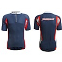Jaggad Herren Sommer Polyester Spandex Rubber Print Logo hinten Pocket-Jersey