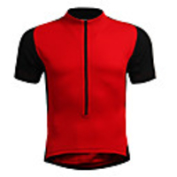 Jaggad Herrn Damen Kurzarm Fahrradtrikot Polyester Elastan Gelb Rote Orange Übergrössen Fahhrad Trikot / Radtrikot Oberteile Bergradfahren Straßenradfahren Atmungsaktiv Rasche Trocknung Sport
