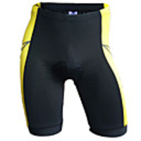 Jaggad Herrn Kurzarm Gepolsterte Fahrradshorts Gelb Rot Blau Streifen Fahhrad Shorts / Laufshorts Gepolsterte Shorts Hosen Bergradfahren Straßenradfahren Atmungsaktiv Rasche Trocknung Sport Bekleidung