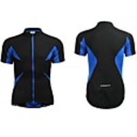 Jaggad Sommer Unisex Schwarz Blau Polyester Spandex Hintere Tasche mit Reißverschluss Jersey