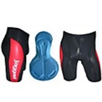 Jaggad Sommer Unisex schwarz und rot Nylon Spandex gepolsterte Radlerhose