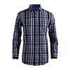 JamesEarl Herren Business Casual Cotton blaue Kontrolle Langarm-Shirt