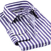 JamesEarl Herren Business Casual reiner Baumwolle Langarm-Shirt (lila)