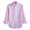 JamesEarl Herren Oxford Spinning Langarm-Shirt (Pink)
