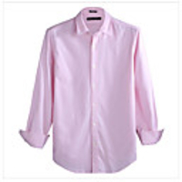 JamesEarl Herren Oxford Spinning Langarm-Shirt (Pink)