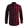 JamesEarl Männer Baumwoll Red Check Langarm-Shirt