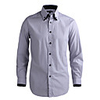JamesEarl Männer Casual Gary Kontrast Farbe Langarm-Shirt