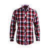 JamesEarl Männer Casual Red Check Langarm-Shirt