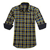 JamesPrincess Frauen New Style Flanell-Langarm verdicken Shirt (gelb)