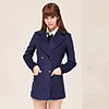 JANE FANS College Style Lange Tweed Coat