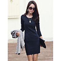 JANE FANS Langarmshirt Schlank Big Size Dress