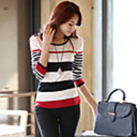 JANE FANS Stripes Strick Langarmshirts