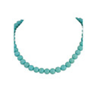 JANE STONE Blau Türkis Perlen Fashion Chunky Opulente Halskette (2 Farben)