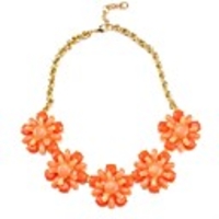 JANE STONE Blume Anhänger Chunky-Kettenhalserklärung Frau Schmuck