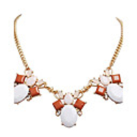 JANE STONE Fancy Fashion Chunky-Ketten-Halskette mit Anh?nger f?r Frauen