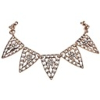 JANE STONE Fashion Goldkette Frauen Halskette mit Anhänger in Form von Triangle