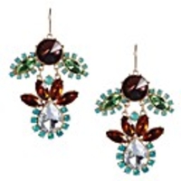 JANE STONE Fashion Hot Sale Blumige Edelstahl-Weinlese-Ohrring für Frauen