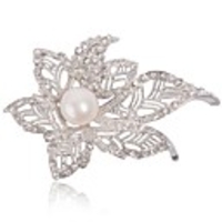 JANE STONE Fashion Hot Vintage Blumen-Perlen-Broschen für Frauen