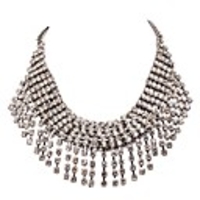 JANE STONE Fashion Luxuriöse White Crystal Anhänger Halskette