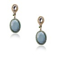 JANE STONE Fashion Oval Blumige Edelstahl Ohrring für Frauen