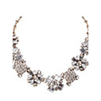 JANE STONE Fashion White Crystal Woman Halskette Weinlese-Anhänger Schmuck